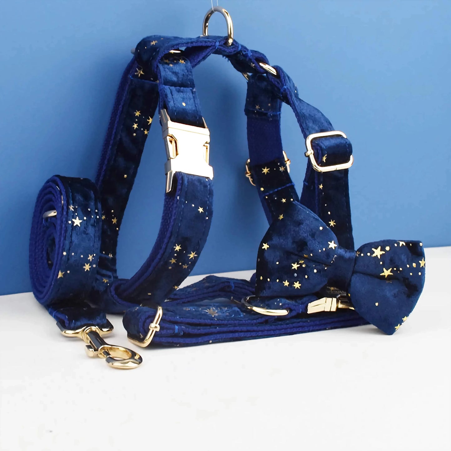 Dark Blue Velvet Set