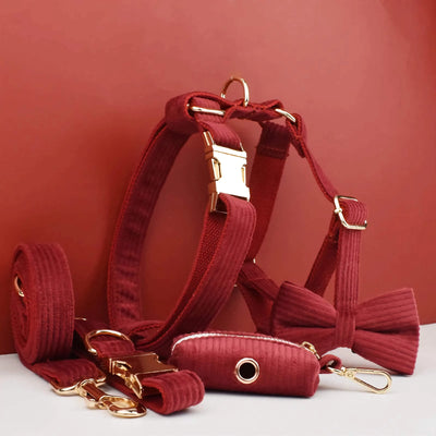 Dark Red Corduroy Set