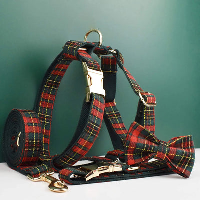Red Tartan Christmas Set