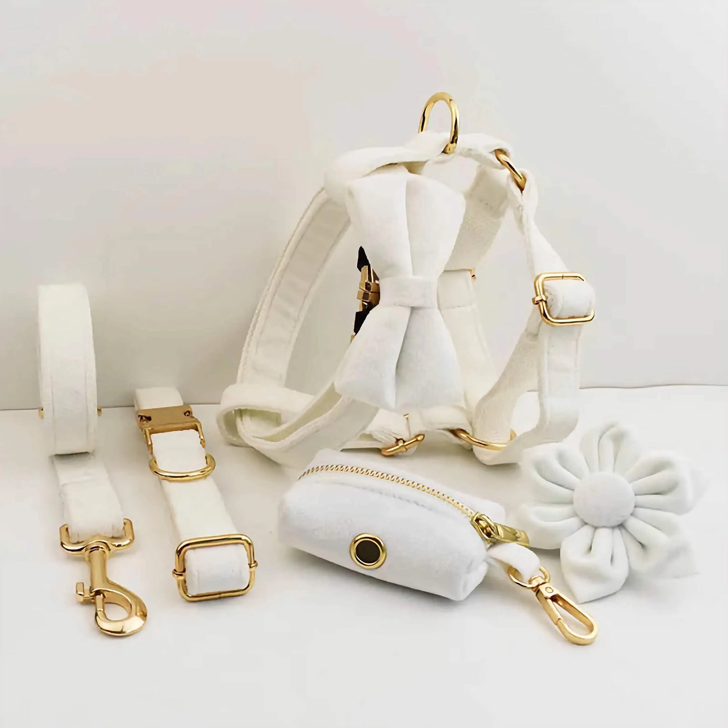White Wedding Velvet Set