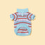 Pet & Me Spring Summer Ocean Blue Ruffle Crochet Short Sleeve Polo Shirt