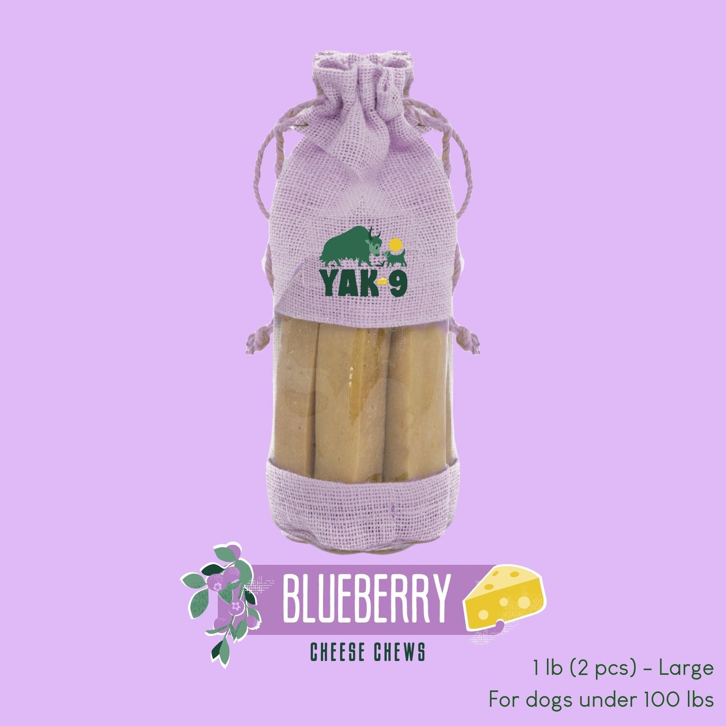 Blueberry Cheese Chews for Dogs