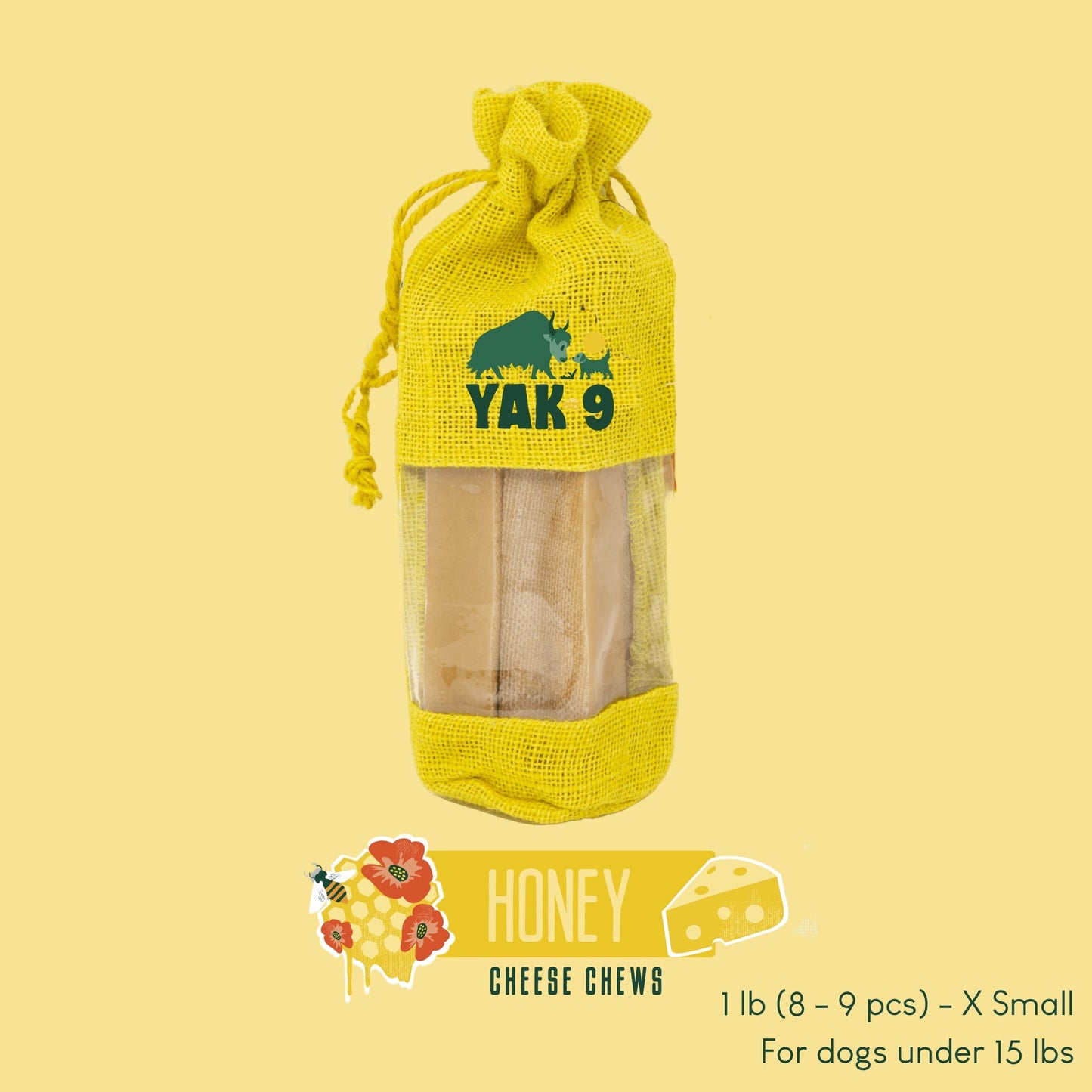 Honey Cheese Chews for Dogs