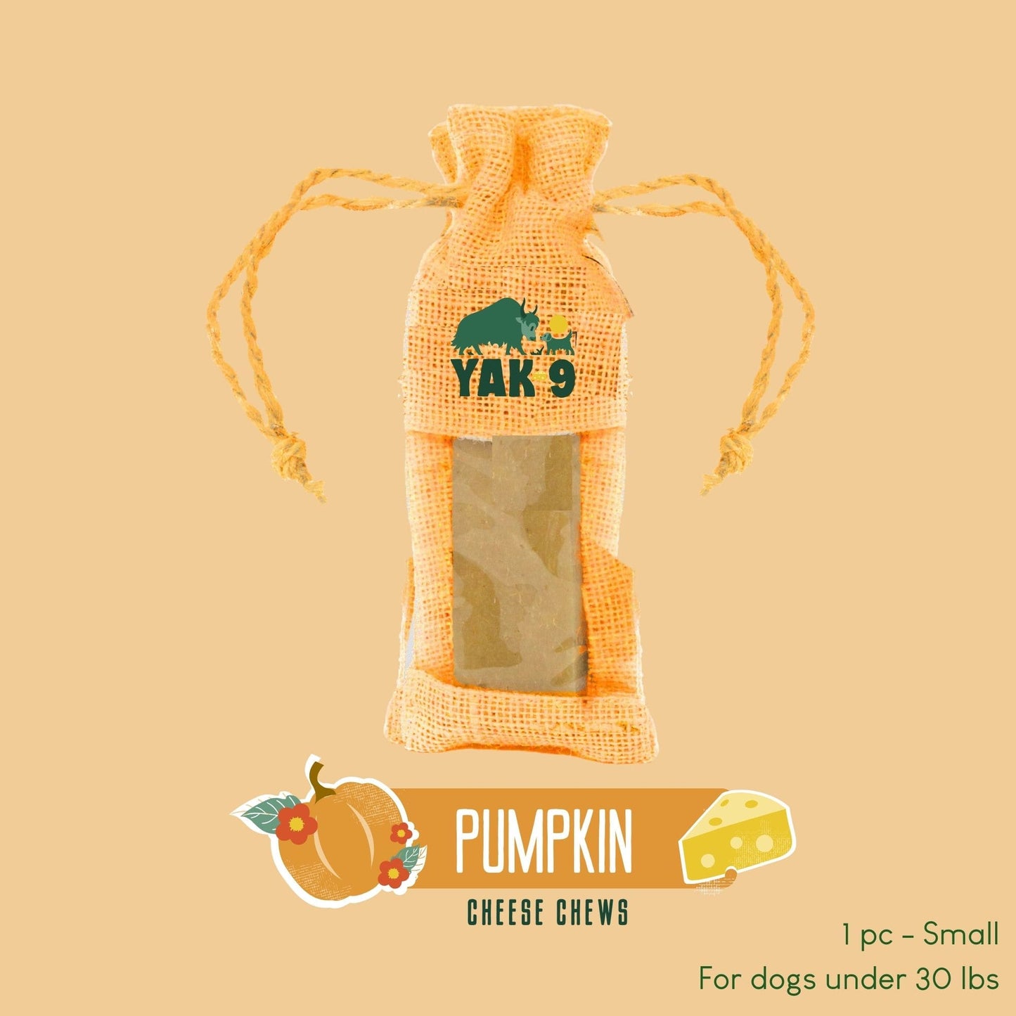 Pumpkin Cheese Chews for Dogs