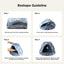 2-in-1 Cat Cave Bed Tent for Indoor Cats 19 Inch Plush