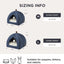 2-in-1 Cat Cave Bed – Foldable Indoor Cat Tent with Washable Cushion, Sizes S-L