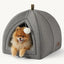 2-in-1 Cat Cave Bed – Foldable Indoor Cat Tent with Washable Cushion, Sizes S-L