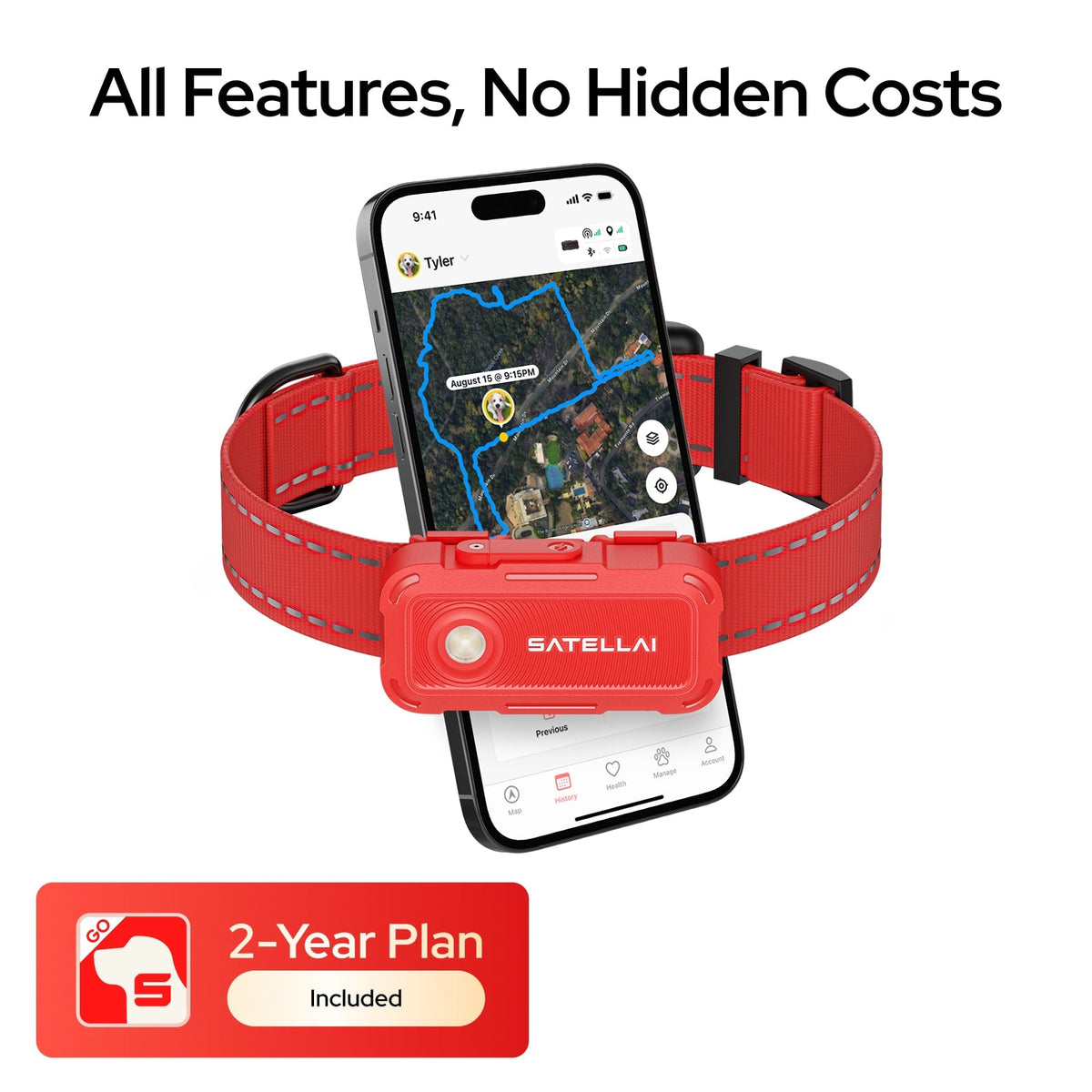 SATELLAI Collar Go GPS Dog Tracker