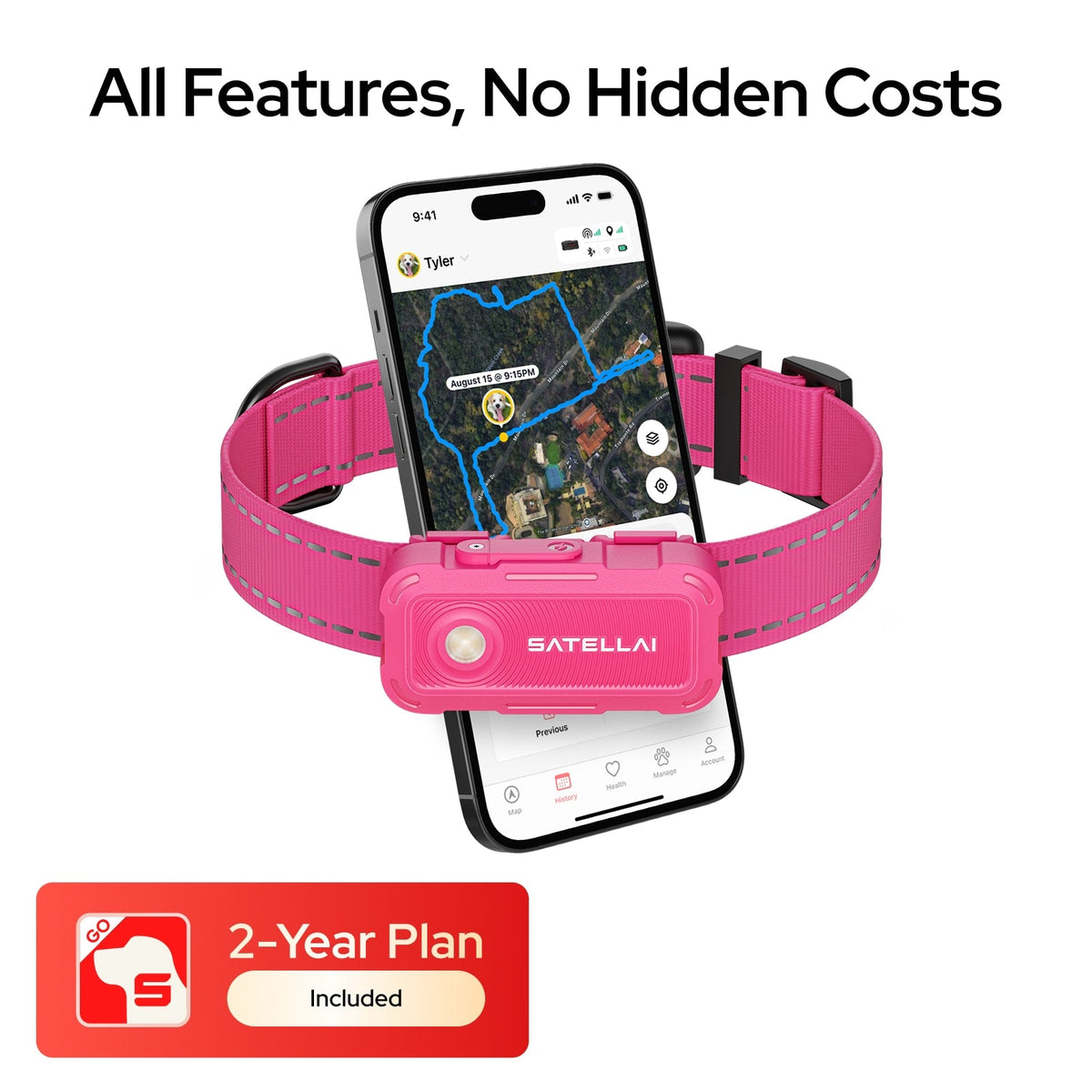 SATELLAI Collar Go GPS Dog Tracker