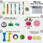 20-Piece Puppy Teething Chew Toy Set with Basket for Small & Medium Dogs
