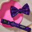 Zodiac Drip Dog Collar & Bowtie
