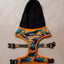 Camo QT Orange Hoodie Harness