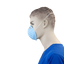 Dynarex Molded Face Mask - Blue, 50ea/bx, 20bxs/cs (1000 Count)