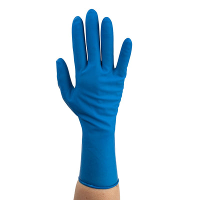 Dynarex High Risk Latex Exam Gloves, 15mil Thick, Powder-Free - 50/box, 10bxs/case (500 Count)