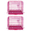 24-42" Collapsible Pink Dog Crate RED24-42
