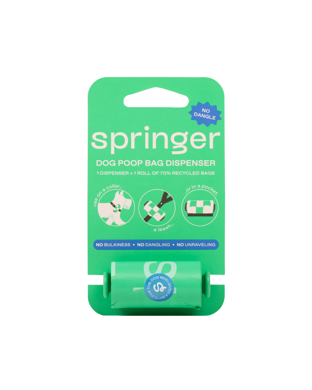 Premium Dog Poop Bag Dispenser + 15 Bags