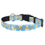 Personalized Blue Daisy Dog Collar