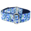 Navy Tie-Dye Elite Velvet Martingale Dog Collar