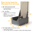 26" L Shaped Cat Scratcher Box and Cat Bed with Double-Sided Cardboard Cat Scratch Pad