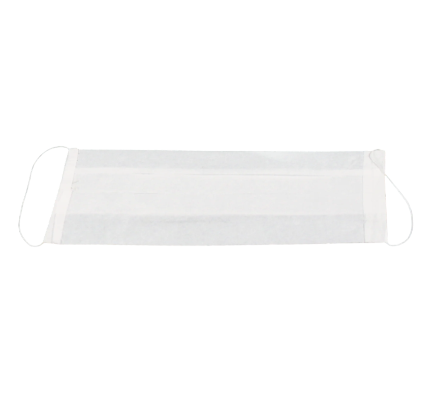 Dynarex Paper Face Mask, White - 100ea/bx, 10bxs/cs (1000 Count)