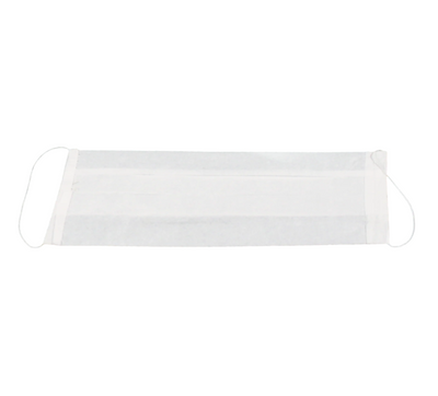 Dynarex Paper Face Mask, White - 100ea/bx, 10bxs/cs (1000 Count)