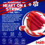 Heart on a String Dog Toy - Durable Rubber Tug Toy for Large Dogs | USA Made
