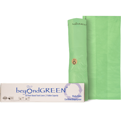3-Gallon Plant-Based Trash Can Liner - 50 Bags