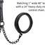 Derby Originals Midnight All Black Flat Fancy Stitch Leather Cattle Show Halter, Small/Medium/Large, Adjustable Fit with 48" Lead and 14" Chain, Durable Hardware, Ideal for Shows, 1-Year Warranty