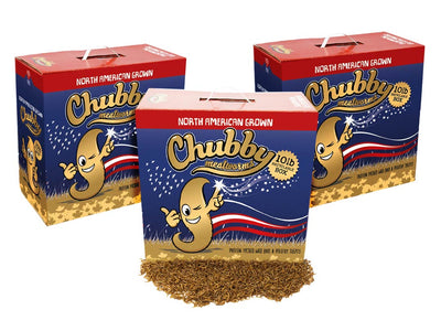 30Lbs Chubby North American Dried Mealworms (Montreal Grown) Recyclable Boxes Non-GMO