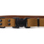 Sport Style Earth Brown Leather Dog Collar