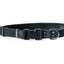 Sport Style Midnight Black Leather Dog Collar