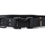 Sport Style Midnight Black Leather Dog Collar