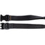 Sport Style Midnight Black Leather Dog Collar