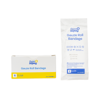 Dynarex Gauze Roll Bandage - 1/Unit, 4 x 6 yd, 1ea/bx, 100bxs/cs (100 Count)