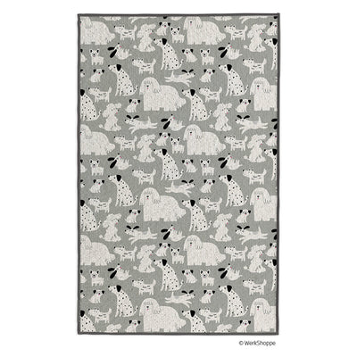 Gray & Black Dogs Pet Drying Towel
