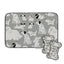 Gray & Black Dogs Bowl Mat & Scrubbie Set