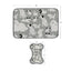 Gray & Black Dogs Bowl Mat & Scrubbie Set