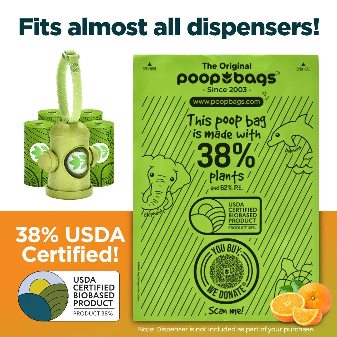 Wholesale Countdown Rolls® Orange Scented Leash Roll Poop Bags