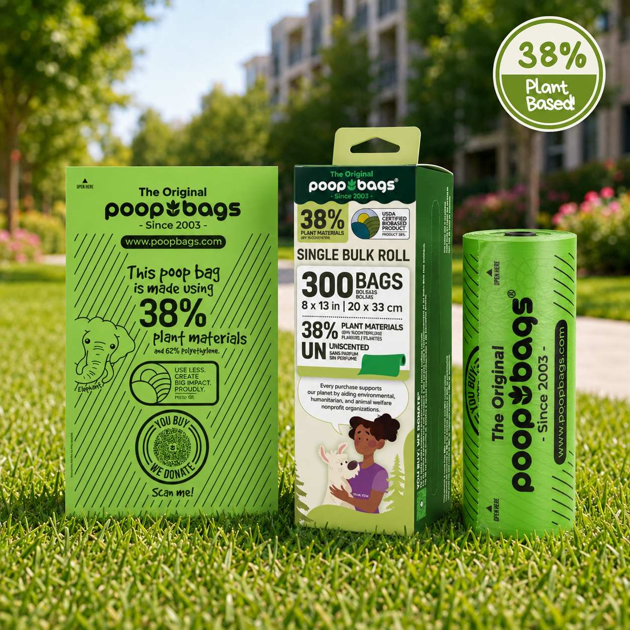 38% Plants Roll Bags