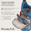 Denim HydroBag® with Antique Brass and Denim overlaid Vegan Leather Strap