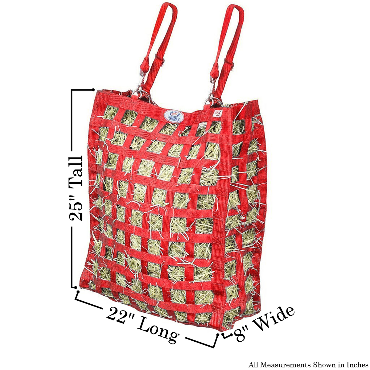 Superior 4-Sided Slow Feeder Horse Hay Bag – 1.75" Square Openings – Restricted Slow Feed – 1-Year Warranty | Patented Design