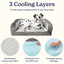 PupChill™ Cooling Bolster Dog Bed + Waterproof Blanket Bundle - Arctic Grey