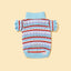 Pet & Me Spring Summer Ocean Blue Ruffle Crochet Short Sleeve Polo Shirt