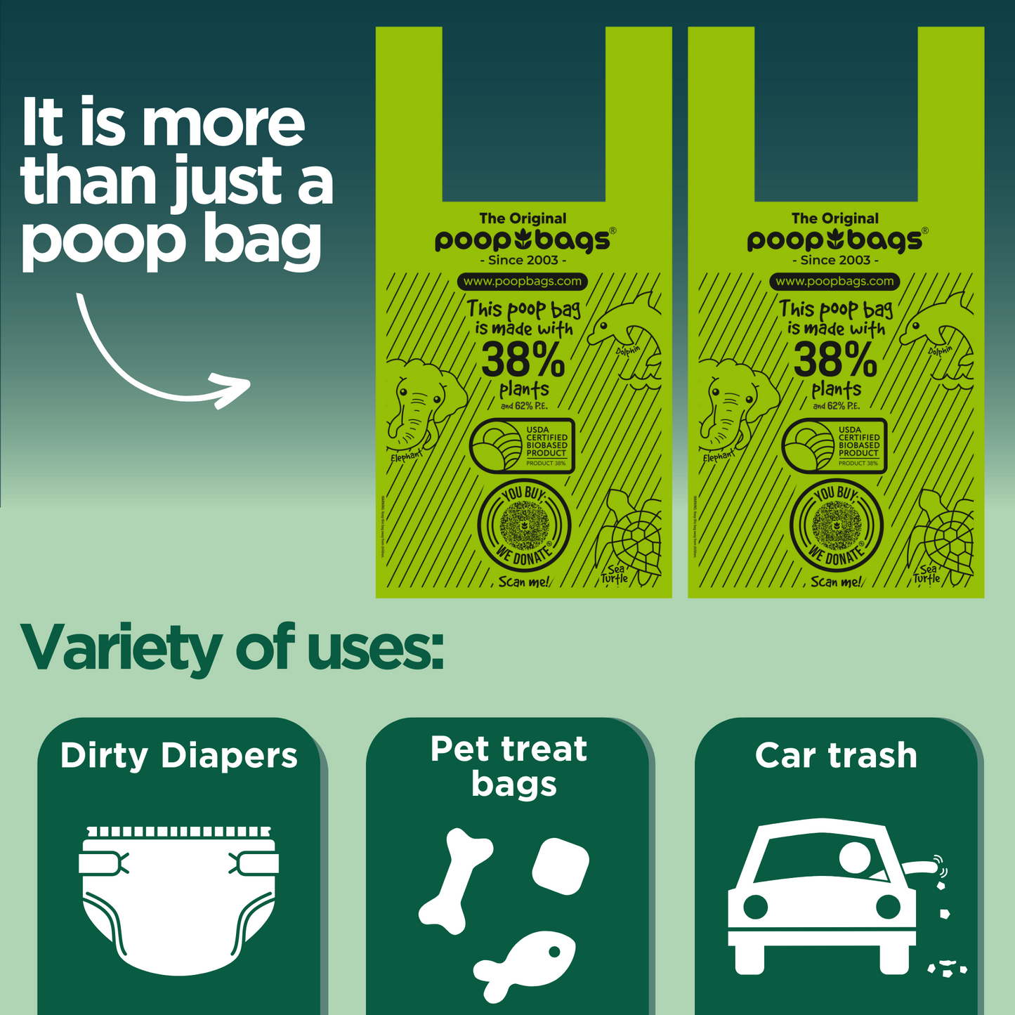 Wholesale Handle Tie Poop Bags