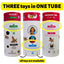 3-in-1 Bundle Enrichment Tube for Dogs - Tug Toy, Treat Dispenser & Snuffle Ball