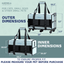 Quilted Chariot Pet Carrier With Removable Wheels and Telescopic Handle