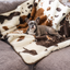 PupProtector™ Waterproof Throw Blanket - Brown Faux Cowhide