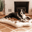 PupRug® Animal Print Memory Foam Dog Bed - Brown Faux Cowhide