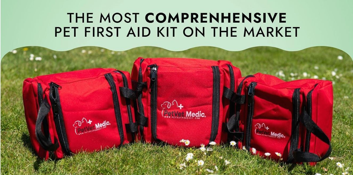 PetVet Medic® Small Pet First Aid Kit – 90+ Piece Dog & Cat Emergency Kit with Veterinarian-Curated Supplies & Mini First Aid Guide