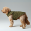 Reversible Dog Vest Jacket - Green Brown